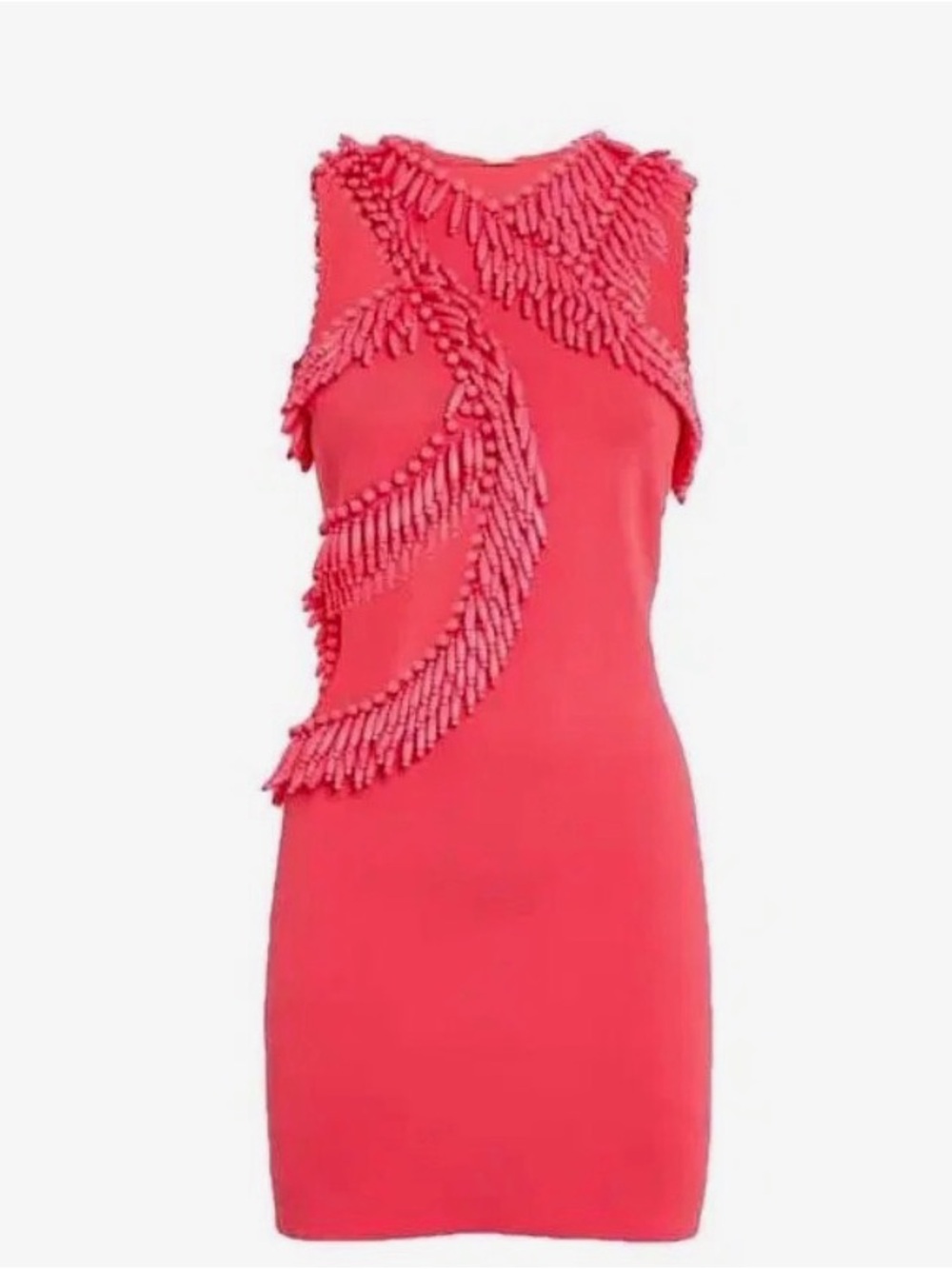 cult gaia Hot Pink Beaded Mini Dress - Picture 5 of 5